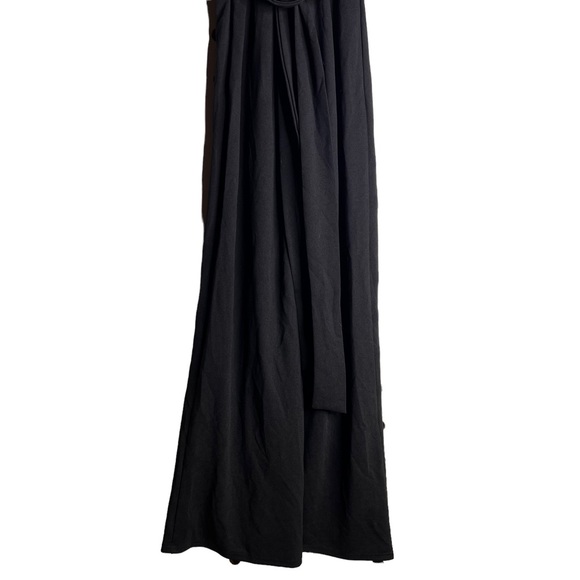 COPY - Lulus Make Memories Black Plunge Sleeveless Wide Leg Jumpsuit - Picture 10 of 12